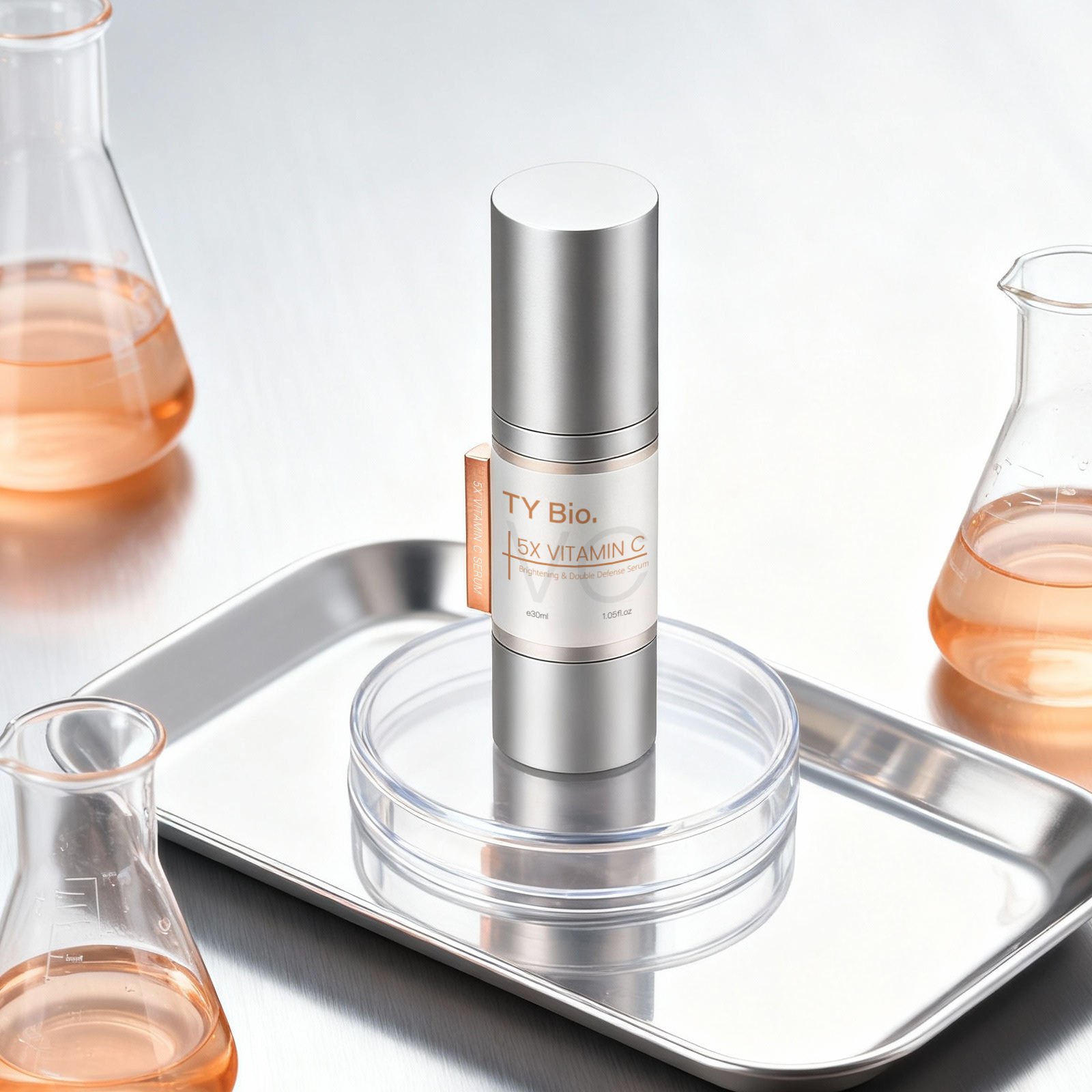 OEM 5-Flavor Vitamin C Facial Serum Niacinamide Anti Wrinkle Skin Care Serum Acne Scar Fading ODM Facial Skin Care Products